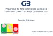 Programa de Ordenamiento Ecológico Territorial (POET) de Baja California Sur Reunión de trabajo La Paz B.C.S. 17 de febrero, 2015