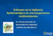 Enfoques en la Vigilancia Epidemiológica de microorganismos multiresistentes Dr. Patricio Nercelles M. Universidad de Valparaíso patricio.nercelles@uv.cl