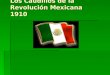 Los Caudillos de la Revolución Mexicana 1910. Introduction  Porfirio Díaz  Mestizo que gobernó a México desde 1876-1911  Era un presidente de ocho