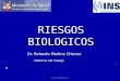 CENSOPAS-INS RIESGOS BIOLOGICOS Dr. Rolando Medina CHavez Dr. Rolando Medina CHavez Medicina del Trabajo Medicina del Trabajo