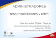 ADMINISTRADORES responsabilidades y roles María Isabel Cañón Ospina Superintendente Delegada para Inspección, Vigilancia y Control Superintendencia de