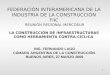 1 FEDERACIÓN INTERAMERICANA DE LA INDUSTRIA DE LA CONSTRUCCIÓN FIIC REUNIÓN REGIONAL MERCOSUR LA CONSTRUCCIÓN DE INFRAESTRUCTURAS COMO HERRAMIENTA CONTRA-CÍCLICA