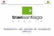 Diagnóstico del sistema de transporte público. Desarrollo del Transporte Público en Santiago Hasta 1979 hubo regulación total de tarifas, trazados y frecuencias