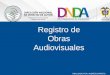 Registro de Obras Audiovisuales REALIZADO POR: ANDRÈS BARRETO