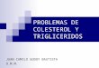 PROBLEMAS DE COLESTEROL Y TRIGLICERIDOS JUAN CAMILO GODOY BAUTISTA O.M.M