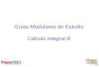 Guías Modulares de Estudio Cálculo integral B. Semana 1: La integral