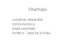 Chachajo: LUGAR DE UBICACIÓN COSTA PACIFICA ZONA CAFETERA ENTRE 0 – 2600 DE ALTURA