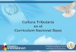 Cultura Tributaria en el Currículum Nacional Base