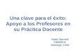 Una clave para el éxito: Apoyo a los Profesores en su Práctica Docente Pablo Dartnell ENIN2014 Santiago, Chile