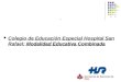 Modalidad Educativa Combinada Colegio de Educación Especial Hospital San Rafael: Modalidad Educativa Combinada Hermanos de San Juan de Dios