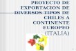 1 PROYECTO DE EXPORTACION DE DIVERSOS TIPOS DE CHILES A CONTINENTE EUROPEO (ITALIA)