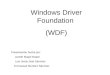 Windows Driver Foundation (WDF) Presentación hecha por: Janeth Mapel Mapel Luis Jesús Soto Sánchez Emmanuel Montero Sánchez