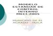 MODELO ESTANDAR DE CONTROL INTERNO MECI:2005 MUNICIPIO DE EL AGRADO - HUILA