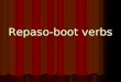 Repaso-boot verbs. E  IE Boot Verbs Remember that inside the boot the E changes to _______!! Remember that inside the boot the E changes to _______!!