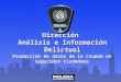 Dirección Análisis e Información Delictual Producción de datos de la Ciudad en Seguridad Ciudadana