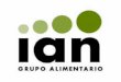 El grupo alimentario IAN (Industrias Alimentarias de Navarra) es una industria de bienes de consumo en la que se envasan alimentos de procedencia agrícola