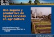 Uso seguro y productivo de aguas servidas en agricultura Javier Mateo-Sagasta Dávila FAO División de Tierras y Aguas