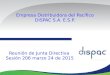 Empresa Distribuidora del Pacífico DISPAC S.A. E.S.P. Reunión de Junta Directiva Sesión 206 marzo 24 de 2015