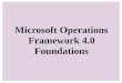 Microsoft Operations Framework 4.0 Foundations. Module 0 Módulo 5: La Fase de Operación Módulo 3: La Fase de Planeación Módulo 4: La Fase de Entrega Módulo