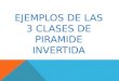 EJEMPLOS DE LAS 3 CLASES DE PIRAMIDE INVERTIDA