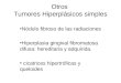 Otros Tumores Hiperplásicos simples Nódulo fibroso de las radiaciones Hiperplasia gingival fibromatosa difusa: hereditaria y adquirida. cicatrices hipertróficas