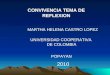 CONVIVENCIA TEMA DE REFLEXION MARTHA HELENA CASTRO LOPEZ UNIVERSIDAD COOPERATIVA DE COLOMBIA 2010 POPAYAN