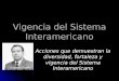 Vigencia del Sistema Interamericano Acciones que demuestran la diversidad, fortaleza y vigencia del Sistema Interamericano Enrique Castillo