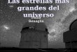 Las estrellas más grandes del universo Paula Benaglia