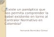 ¿Existe un panóptico que nos permita comprender la babel existente en torno al Contralor Normativo en Colombia? Hernando Bermúdez Gómez