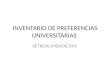 INVENTARIO DE PREFERENCIAS UNIVERSITARIAS RETROALIMENTACION