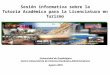 Sesión informativa sobre la Tutoría Académica para la Licenciatura en Turismo Universidad de Guadalajara Centro Universitario de Ciencias Económico-Administrativas
