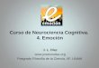 Curso de Neurociencia Cognitiva. 4. Emoción J. L. Díaz  Posgrado Filosofía de la Ciencia, IIF, UNAM