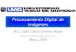 Procesamiento Digital de Imágenes M.C. Juan Carlos Olivares Rojas jolivares@uvaq.edu.mx Mayo, 2009