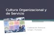 Cultura Organizacional y de Servicio Calidad de Servicio Grupo: Turismo