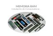 MEMORIA RAM Instalación de Computadoras. Historia FPM-RAM (Fast Page Mode RAM): usado en procesadores como el Intel 486. Se fabricaban con tiempos de