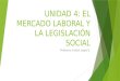 UNIDAD 4: EL MERCADO LABORAL Y LA LEGISLACIÓN SOCIAL Profesora: Evelyn Lagos G