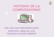HISTORIA DE LA COMPUTADORAS POR: ANA LILIA HERNANDEZ ROSAS PROFESOR: URBELINO JOSE FRANCISCO GOMEZ SOBERON