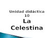 Unidad didáctica 10 La Celestina. Índice: 1.Autoría 2.Ediciones 3.Género 4.Título 5.Temas 6.Personajes 7.Estilo