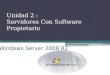 Unidad 2 : Servidores Con Software Propietario  Windows Server 2008 R2