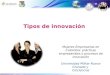 Tipos de innovación Mujeres Empresarias en Colombia: prácticas empresariales y procesos de innovación Universidad Militar Nueva Granada y Colciencias