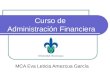 Curso de Administración Financiera MCA Eva Leticia Amezcua García