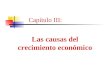 Capítulo III: Las causas del crecimiento económico