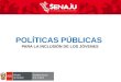 POLÍTICAS PÚBLICAS PARA LA INCLUSIÓN DE LOS JÓVENES
