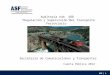 ASF | 1 Auditoría núm. 488 “Regulación y Supervisión del Transporte Ferroviario” Secretaría de Comunicaciones y Transportes Cuenta Pública 2012