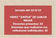 Jornada del 12/4/12 VIDEO “JUNTOS” DE CARLOS SKLIAR Docentes presentes: 65 Docentes que realizaron sus reflexiones individuales: 50