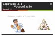 Capitulo 3.1 Vocabulario Español III Síntomas, remedios y la nutrición