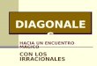 DIAGONALES HACIA UN ENCUENTRO MÁGICO CON LOS IRRACIONALES