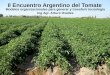 II Encuentro Argentino del Tomate Modelos organizacionales para generar y transferir tecnología Ing Agr. Arturo Ovalles