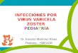 INFECCIONES POR VIRUS VARICELA ZOSTER PEDIATRÍA Dr. Erasmo Martínez Rivas Pediatra - HMEADB