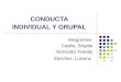 CONDUCTA INDIVIDUAL Y GRUPAL Integrantes: Casilla, Brigitte Gonzalez,Yuleidy Sánchez, Luisana